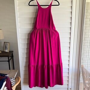 A New Day Fuchsia Pink Sleeveless Open back Dress